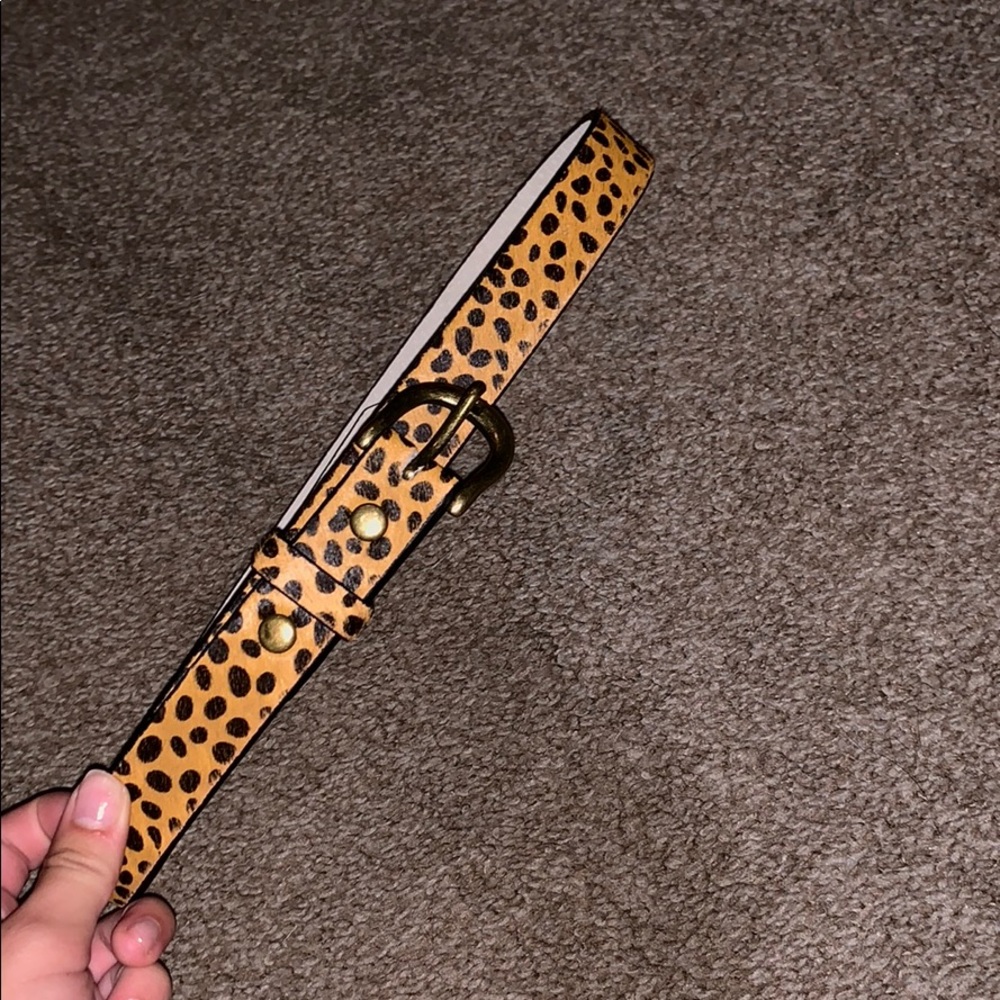 Faux fur belt
